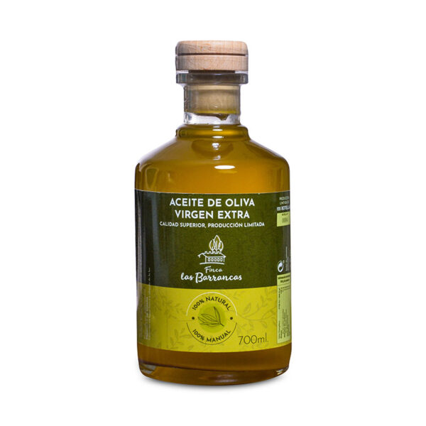 Aceite de Oliva Virgen Extra de categoría superior. Finca las Barrancas. 100%. ECOLÓGICO.
